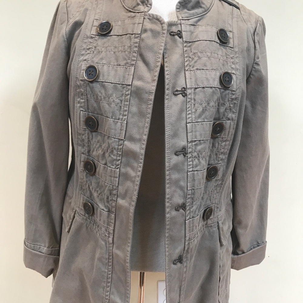 DKNY jacket size L light army green color